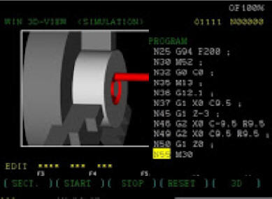 milling in lathe Fanuc 21